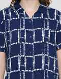 Nevada Abstract Check Set Piyama Wanita