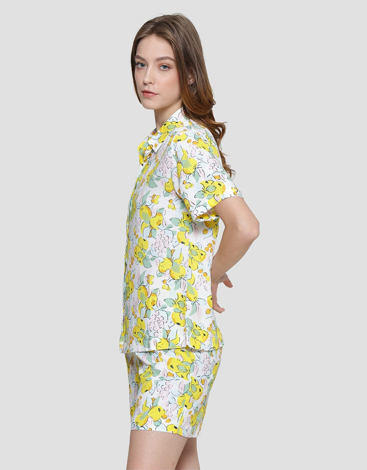 Nevada Three Lemon Women's Sleepwear One Set