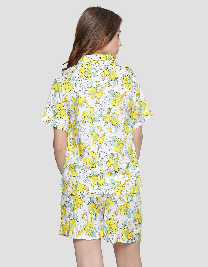 Nevada Three Lemon Women's Sleepwear One Set