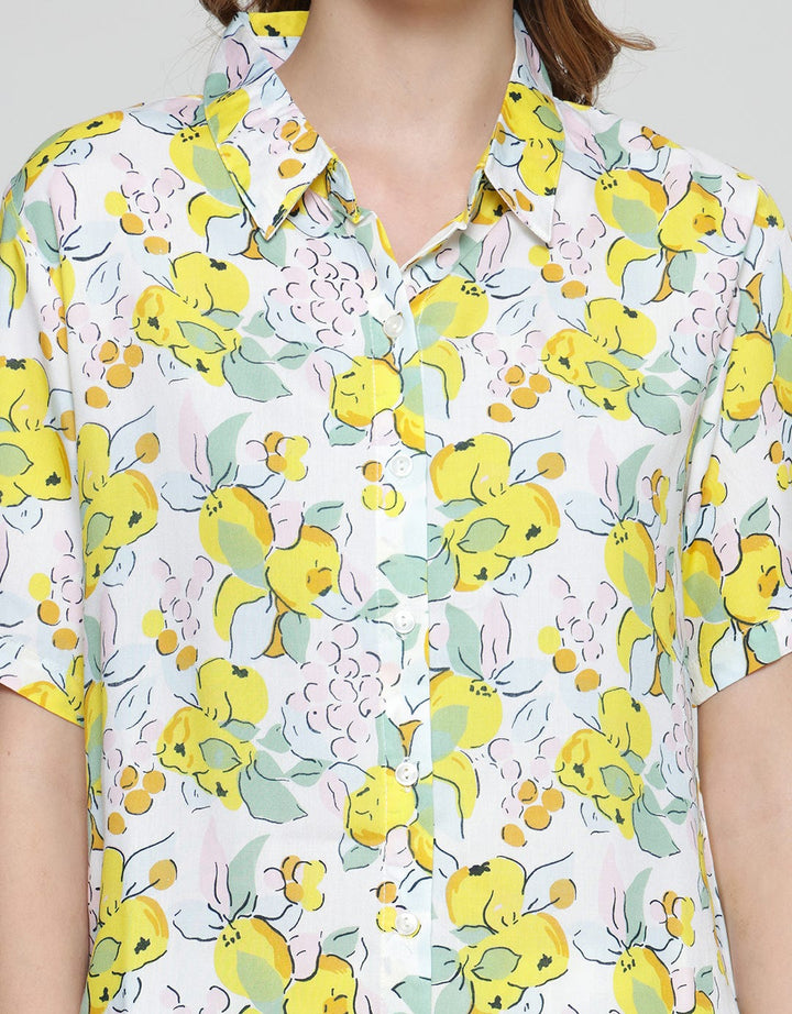Nevada Three Lemon Women's Sleepwear One Set