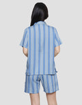 Nevada Stripe Print Women's Pajama Set