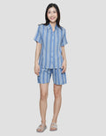 Nevada Stripe Print Women's Pajama Set