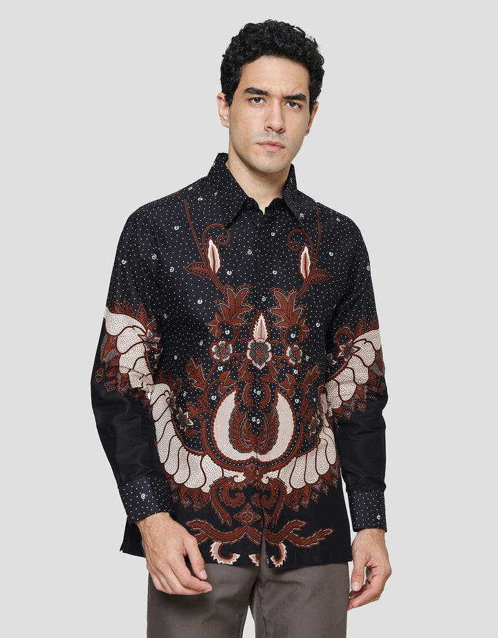 Arjuna Weda Body Fit Batik Sayap Garuda Kencana Kemeja Pria