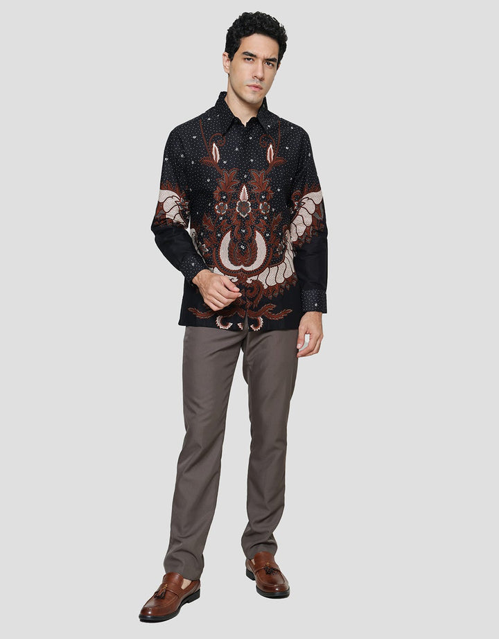 Arjuna Weda Body Fit Batik Sayap Garuda Kencana Kemeja Pria