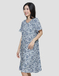 St. Yves Floral Midi Dress Intimate Wanita