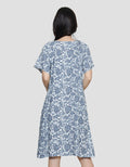 St. Yves Floral Midi Dress Intimate Wanita