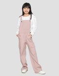 Nevada Overall Woven Ala Denim Back Pocket Celana Panjang Anak Perempuan