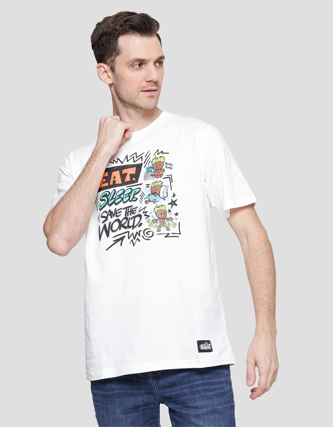 Marvel Groot Eat Sleep Men's T-Shirt