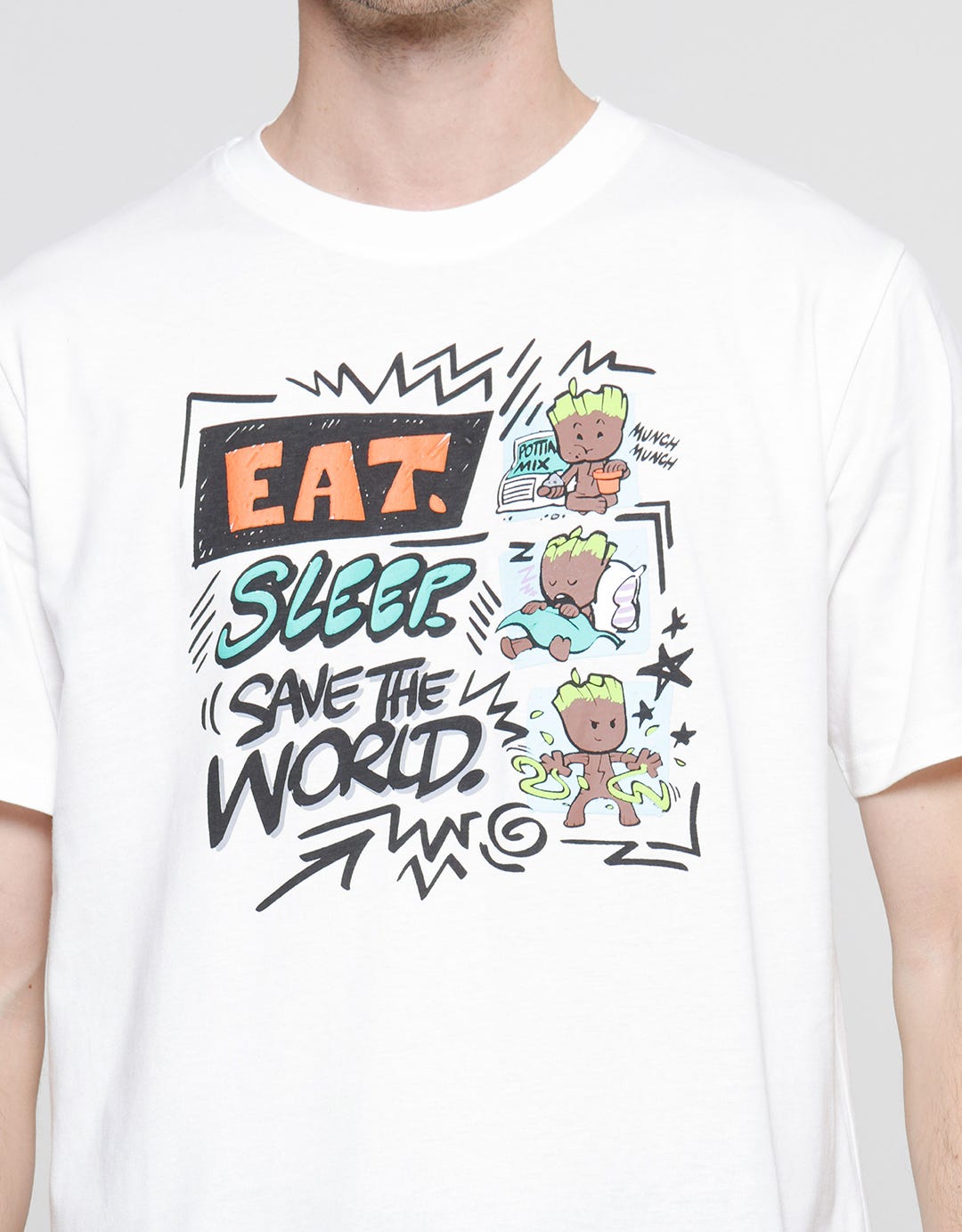 Marvel Groot Eat Sleep Men's T-Shirt
