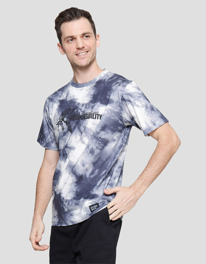 Marvel Spiderman Responsibility With Puff Print Men's T-Shirt