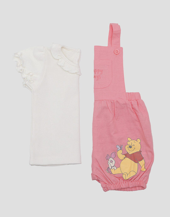 Disney Girls Pooh Happy Days Overall Anak Perempuan