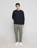 ZES Sweatshirt Basic Pria Reguler Fit KISW01