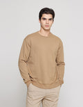 ZES Sweatshirt Basic Pria Reguler Fit KISW01
