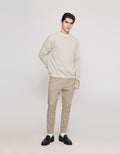 ZES Sweatshirt Basic Pria Reguler Fit KISW01