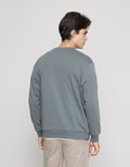 ZES Sweatshirt Basic Pria Reguler Fit KISW01