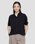 Connexion Rayon Twill Uniqe Women's Short Sleeve Shirt
