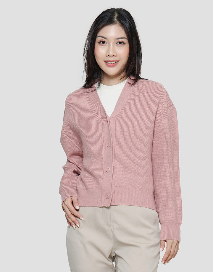 Suko Corn Pattern Outwear Long Sleeve Women's Cardigan
