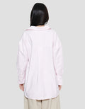 Suko Striped Kemeja Oxford Oversized Wanita