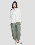Suko Striped Kemeja Oxford Oversized Wanita