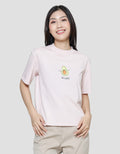 Suko Onigiri Print Kaos Casual Wanita