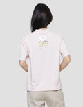 Suko Onigiri Print Kaos Casual Wanita