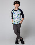3/4 RAGLAN DINO
