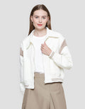 Nevada Jw Nylon Soft Crinkle Varsity Jaket Wanita