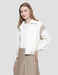 Nevada Jw Nylon Soft Crinkle Varsity Jaket Wanita