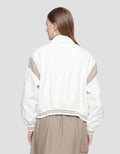 Nevada Jw Nylon Soft Crinkle Varsity Jaket Wanita