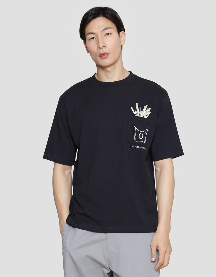 Suko Graphic Pocket Men's Oversized T-Shirt