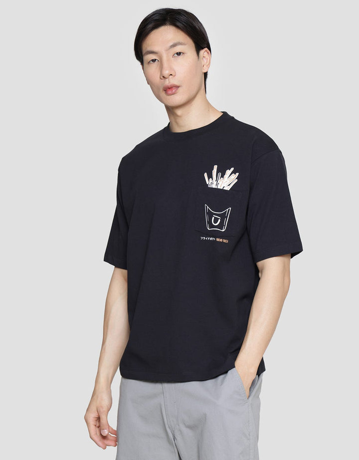 Suko Graphic Pocket Men's Oversized T-Shirt