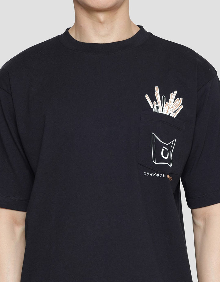 Suko Graphic Pocket Men's Oversized T-Shirt