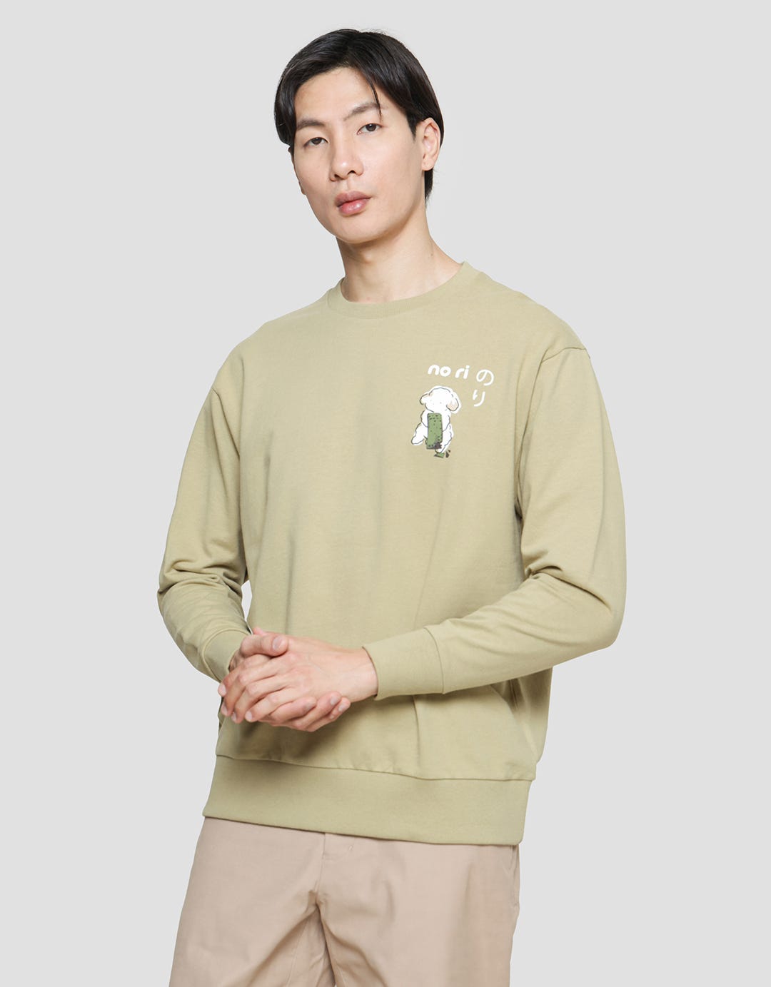 Suko Nori Graphic Sweater Lengan Panjang Pria