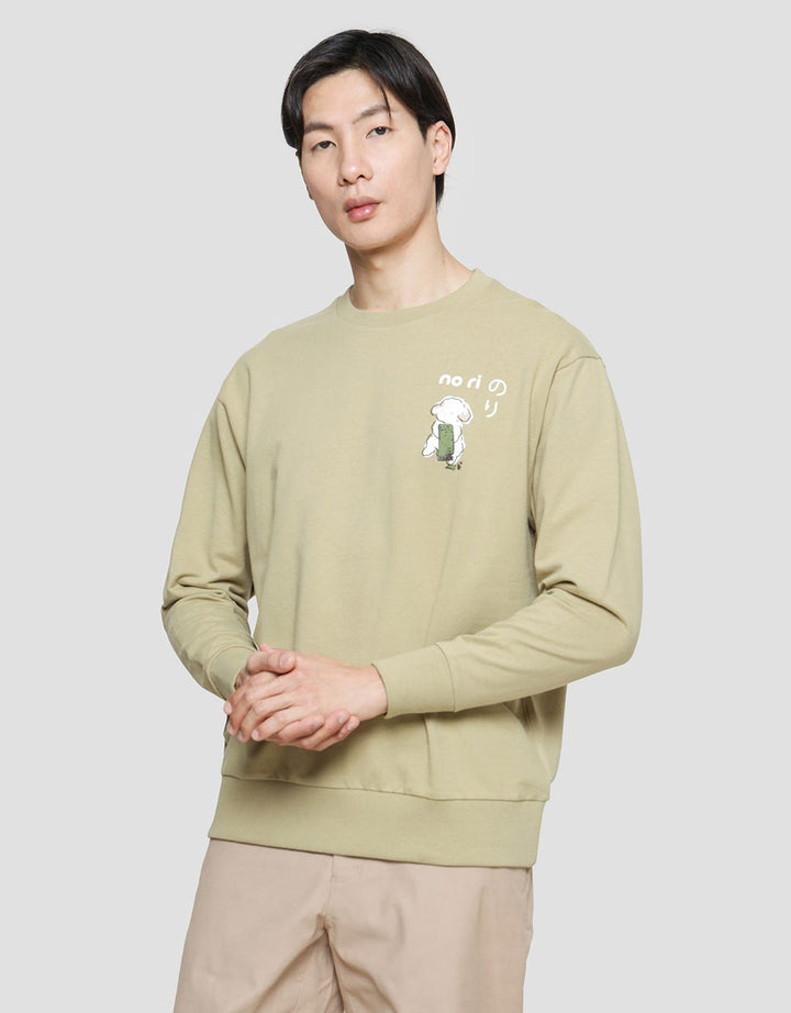 Suko Nori Graphic Sweater Lengan Panjang Pria