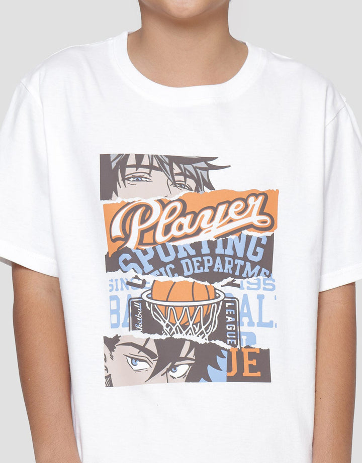 Aero Player Anime Kaos Lengan Pendek Anak Laki-Laki