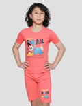Little M Dino Roar Top Bottom Set Anak Laki-Laki