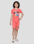 Little M Dino Roar Top Bottom Set Anak Laki-Laki