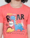 Little M Dino Roar Top Bottom Set Anak Laki-Laki