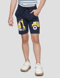 Little M Terry Truck Boys Shorts