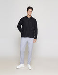 ZES Kemeja Lengan Panjang Pria Oversize Fit KMI302