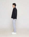 ZES Kemeja Lengan Panjang Pria Oversize Fit KMI302