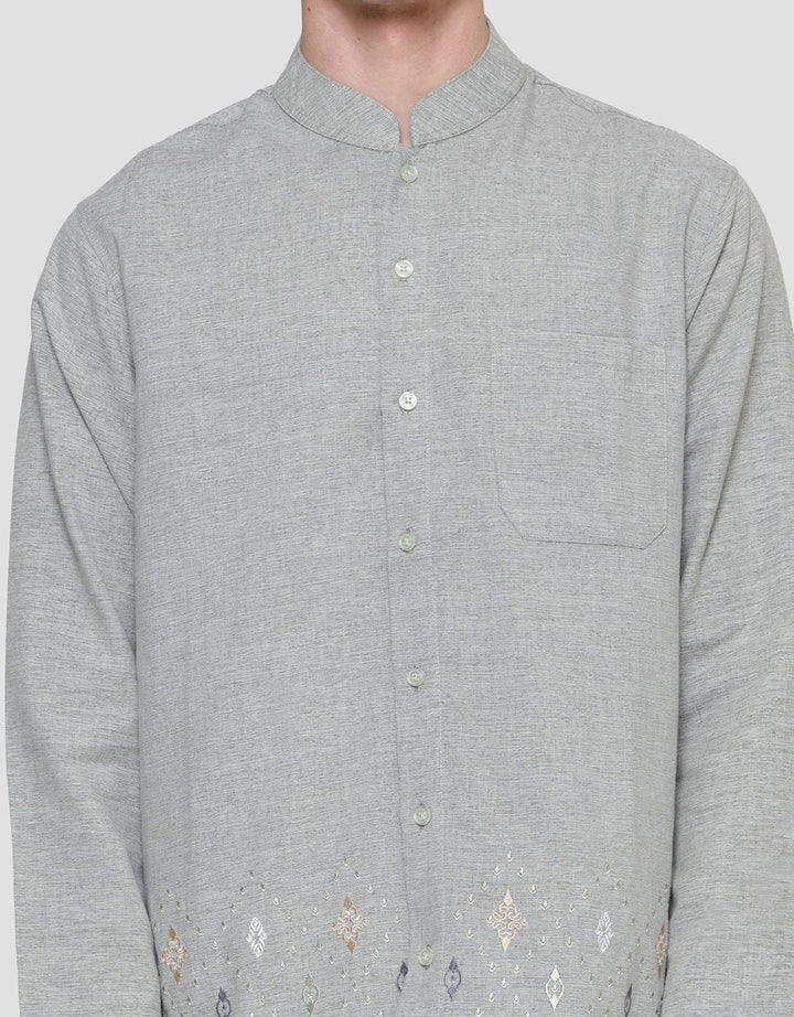 Intresse Tossed Salad Long Koko Shirt for Men