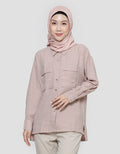 Annisa Double Pocket Women's Long Sleeve Shirt