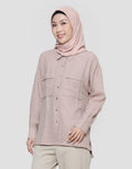 Annisa Double Pocket Women's Long Sleeve Shirt