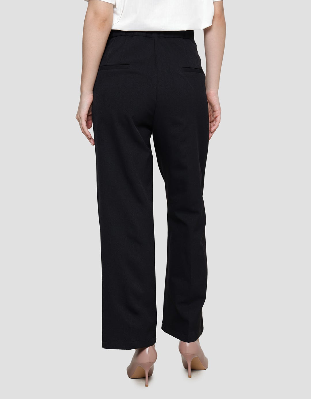 Connexion Coulotte Belt Button Celana Panjang Wanita