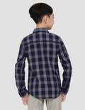 Cardinal Kids Boy Plaid Motif Kemeja Anak Laki-Laki