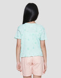Little M Rib Fullprint 1 Girls T-Shirt