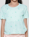 Little M Rib Fullprint 1 Girls T-Shirt