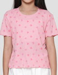 Little M Rib Print 2 Kaos Anak Perempuan