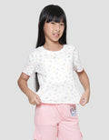 Little M Rib Print 3 Girls T-Shirt
